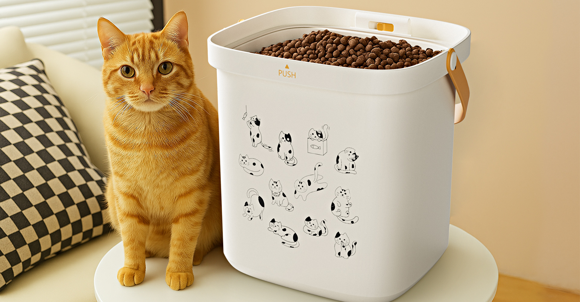 宠物真空储粮桶设计 宠物真空储粮桶设计