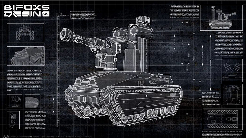 消防灭火机器人设计-消防机器人设计-机器人外观设计 消防灭火机器人设计-消防机器人设计-机器人外观设计