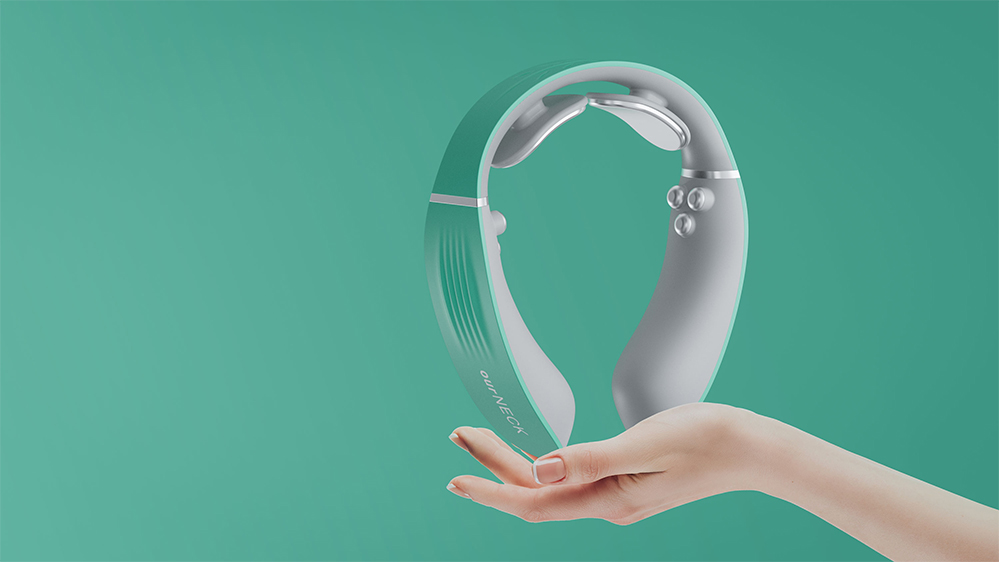 颈部按摩仪设计-按摩仪设计-按摩仪外观设计