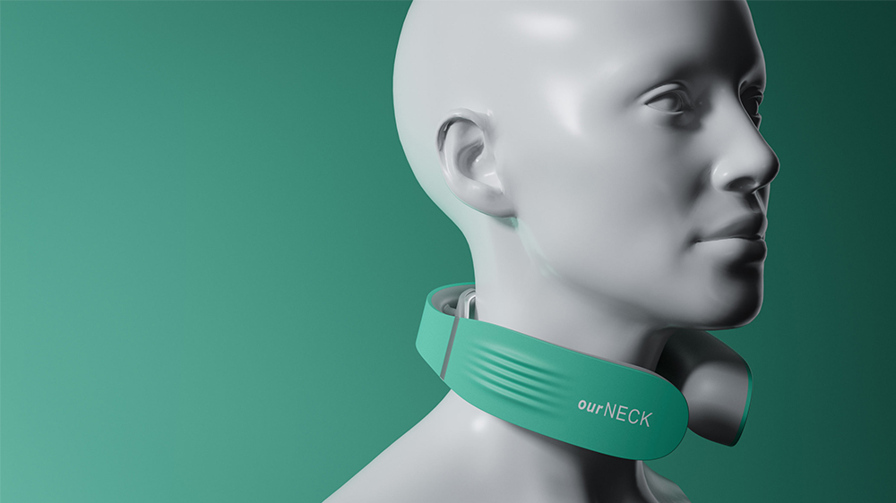 颈部按摩仪设计-按摩仪设计-按摩仪外观设计