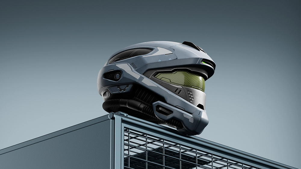摩托车智能头盔设计-头盔外观造型设计-智能头盔结构设计